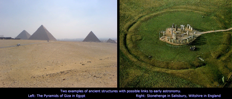 Pyramids of Giza and Stonehenge