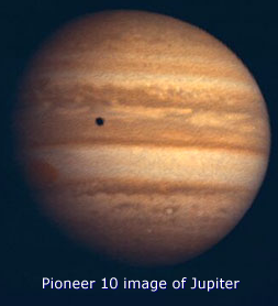 Image result for pioneer 10 close up picture of the planet jupiter