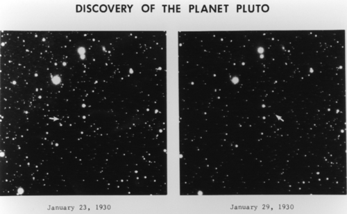 Pluto discovery plates