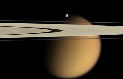 Saturn's rings and Titan