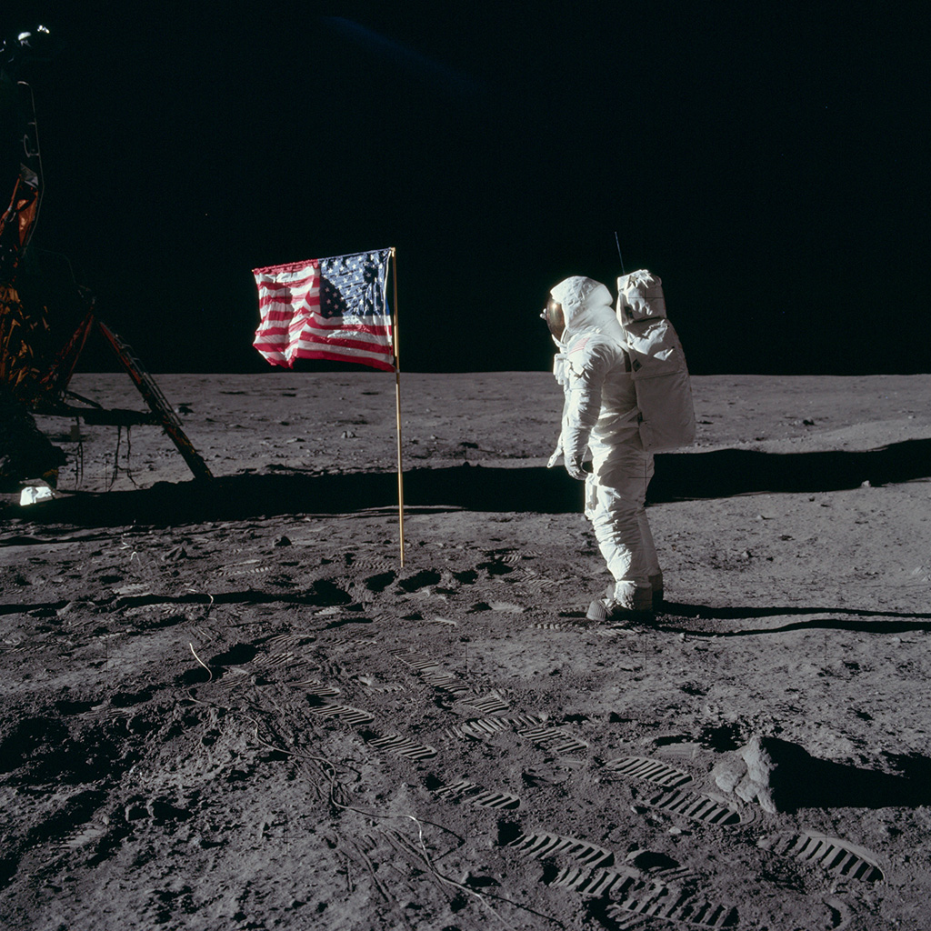 Apollo 11, Buzz Aldrin, AS11-40-5874