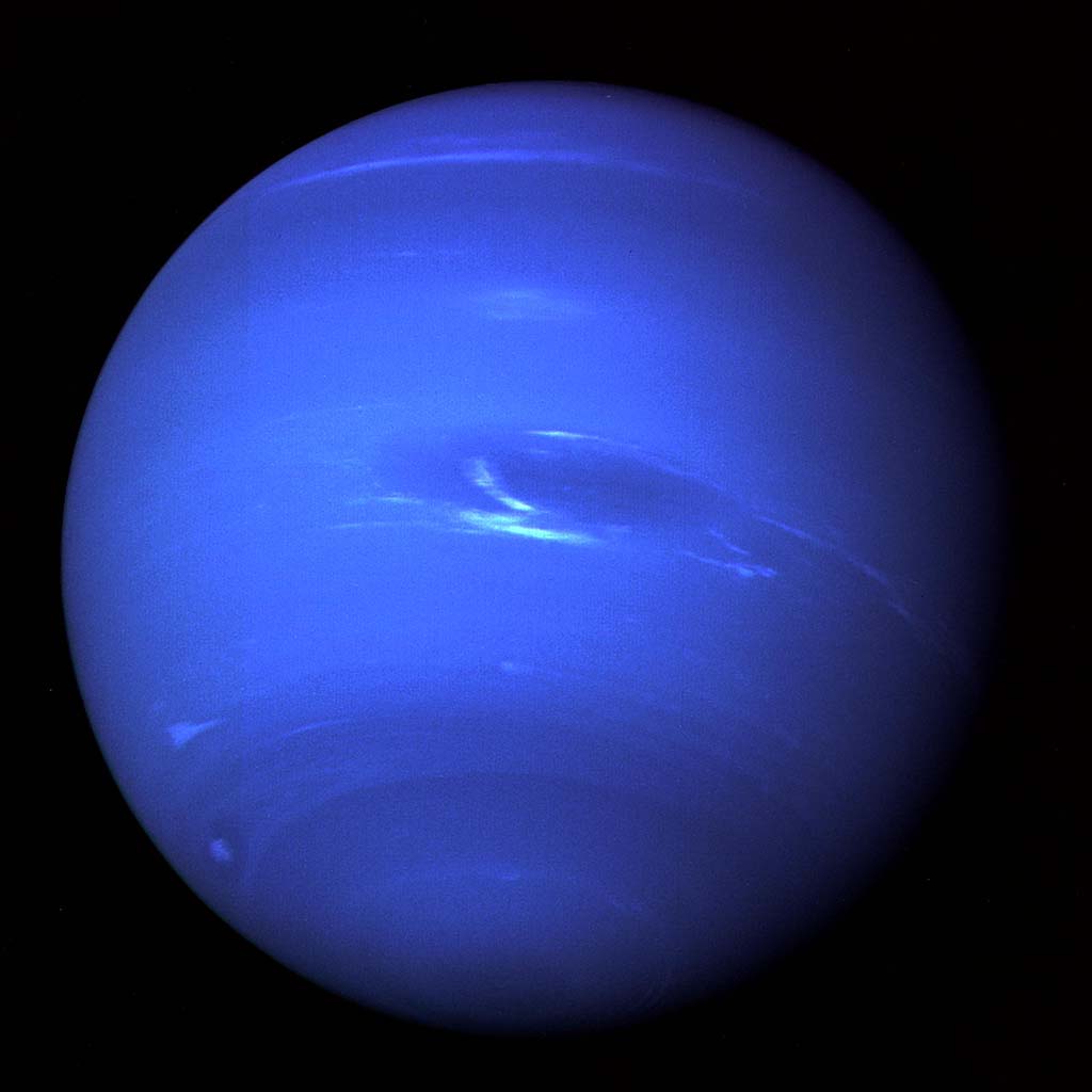 Neptune from Voyager 2, 1989. PIA01492